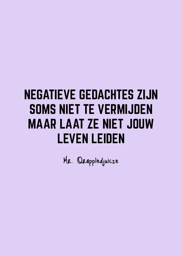 negatieve gedachtes