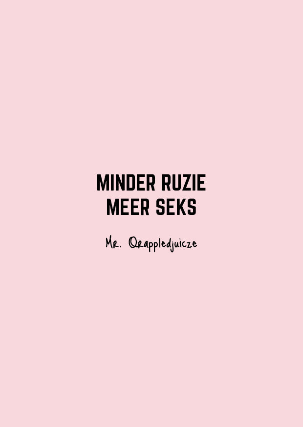 Minder ruzie meer seks